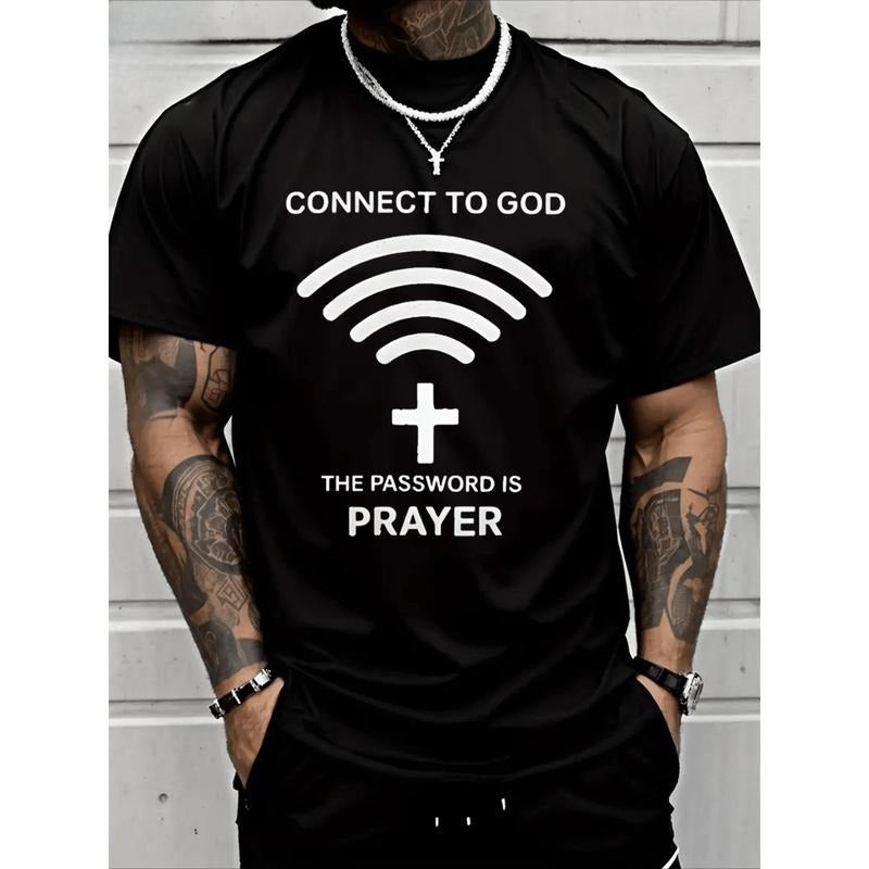 Connect To God The Password Ls PrayerT-Shirt Heavy Cotton T Shirt Made in USA Hoodie, Sweatshirt | GrindPrints.com