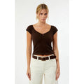 Contour Women's Seamless Waffle Knit Cinched Top T-Shirts, Hoodie, Sweatshirt | GrindPrints.com