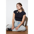Contour Women's Susie Asymmetrical Tie Top T-Shirts, Hoodie, Sweatshirt | GrindPrints.com