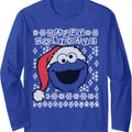 Cookie Monster Ugly Christmas Long Sleeve T-Shirt Hoodie, Sweatshirt | GrindPrints.com