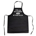 Cookout Apron I Like My Butt Rubbed and My Pork Pulled Funny Grilling chef bbq Funny Aprons Funny Food Cover Novelty...