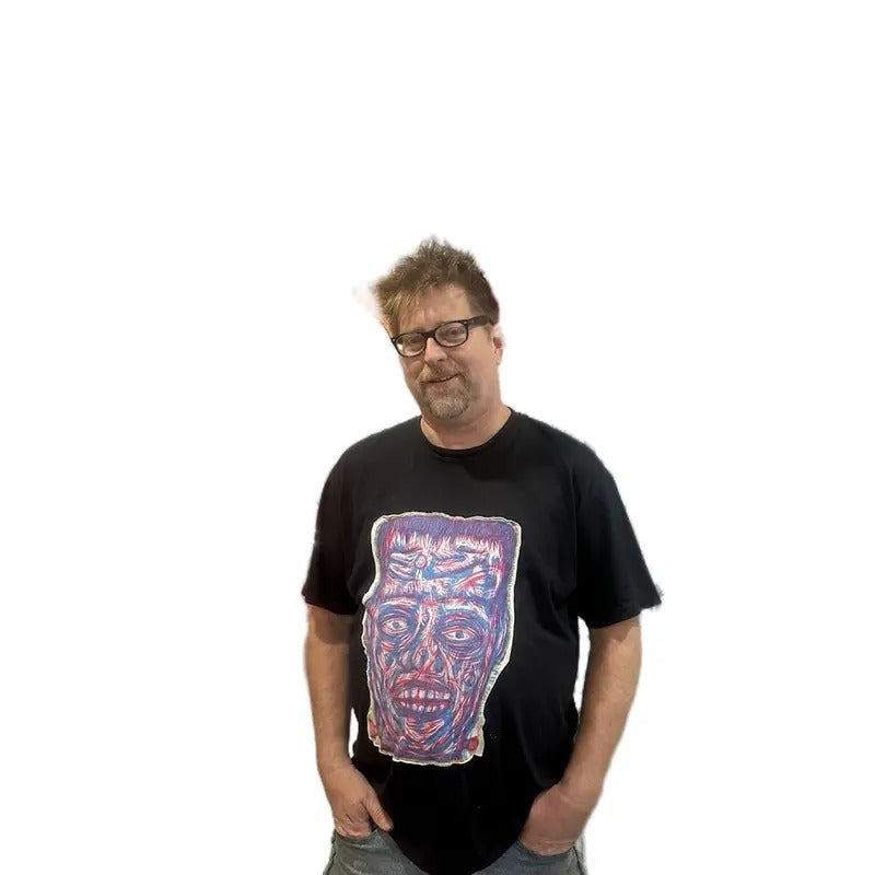 Cool Burn Frankenstein appliquéd woodcut printed T-shirt Menswear Top graphic  tees Hoodie, Sweatshirt | GrindPrints.com