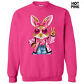 Cool Girl Bunny Sweatshirt 'NLB' T-Shirts, Hoodie | GrindPrints.com
