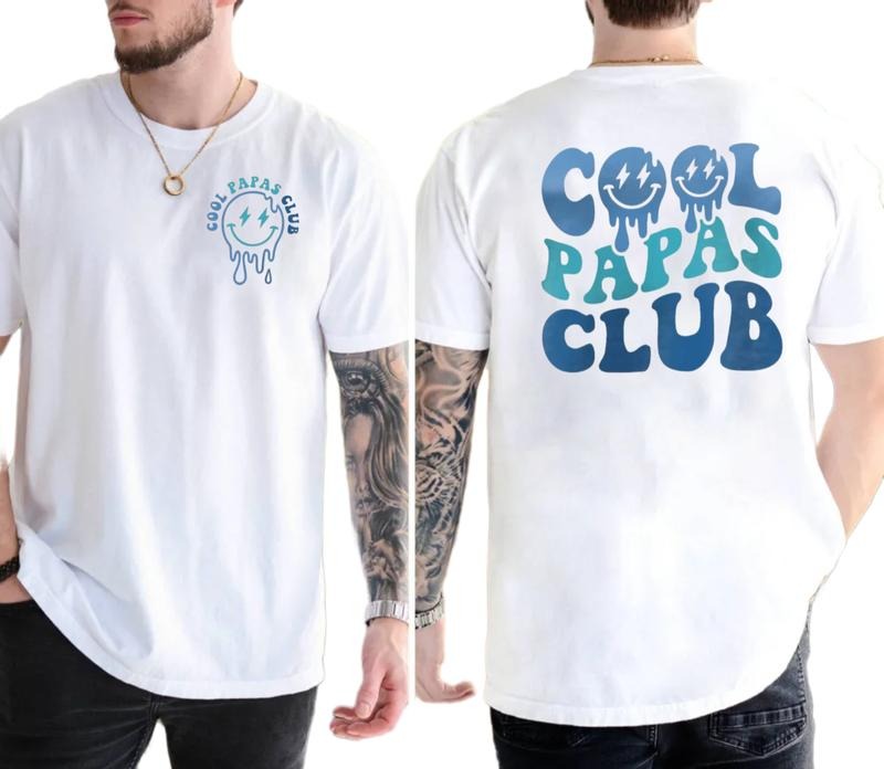 Cool Papas Club Shirt For Men, Cool Grandpa T Shirt, Funny Papa Shirt, New Grandpa Gifts, humorous Fathers Day Gift,...