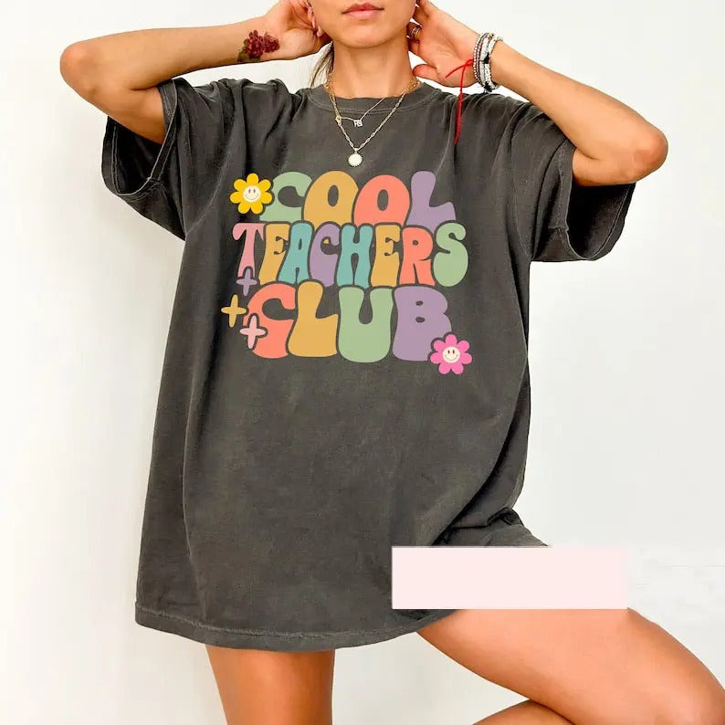 Cool Teachers Club Shirt, Cute Teacher Shirt, Gifts For Teacher, Teacher Shirt, Teacher Gift, Back To School Shirt,...