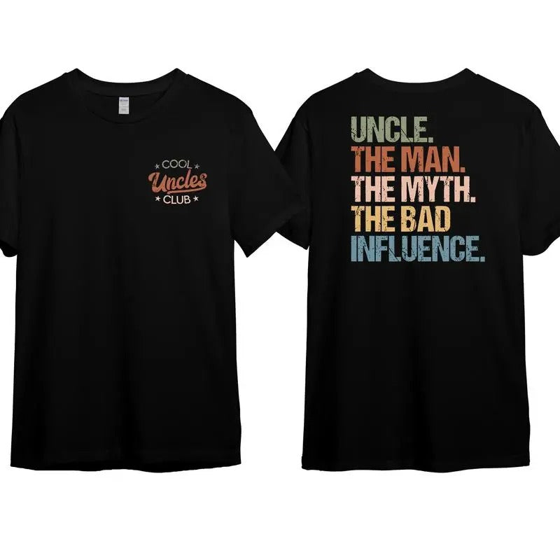 Cool Uncles Club Funny  2 Sides T-Shirt, Cotton Crewneck Unisex T-Shirt for Men and Women, Ideal Gift, Top Menswear...