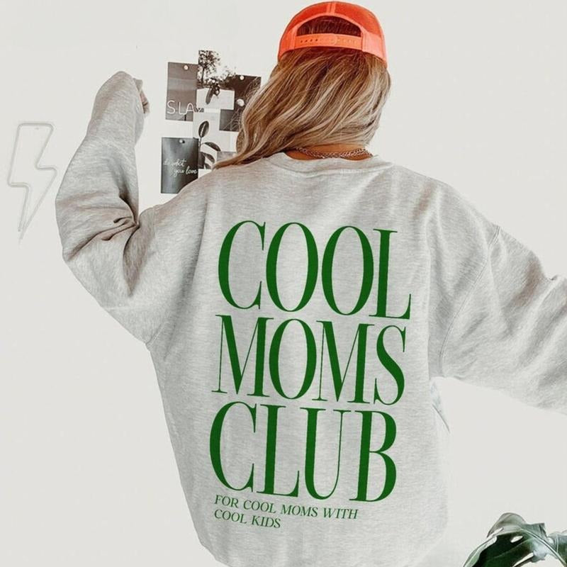 Cool moms club retro graphic sweatshirt for women, presents for mom, expecting mom gif T-Shirts, Hoodie | GrindPrints.com