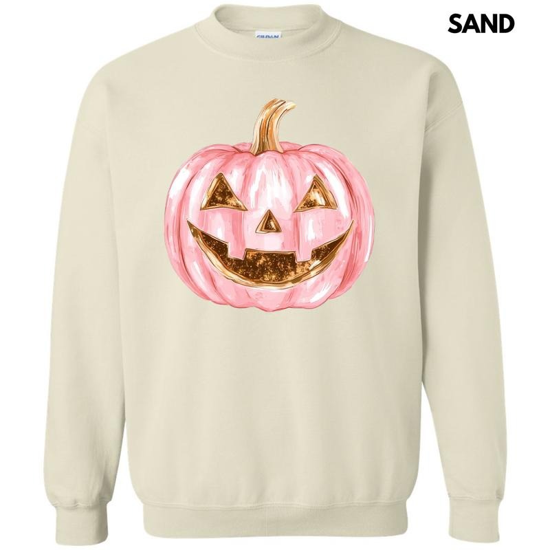 Copper & Pink Jack O Lantern Sweatshirt 'NLB' T-Shirts, Hoodie | GrindPrints.com