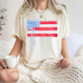 Coquette 4th Of July Tshirt, American Flag Shirt, Women's Shirt, Retro 4th Of July Shirt, Trendy Summer Shirts, Coquette...