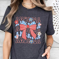 Coquette American Flag Shirt, Coquette 4th Of July Shirt, 4th of July sublimation, America Shirt, American Flag...