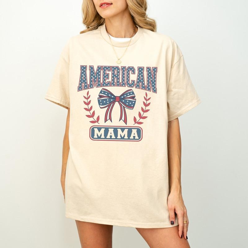 Coquette Bow American Mama Shirt Fourth July Shirt 4th July Shirt USA Flag Bow Shirt American Freedom Shirt 4th July T-Shirts, Hoodie, Sweatshirt