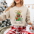 Coquette Bow Pencil Teacher Christmas Shirt, Custom Name Teacher Sweatshirt, Very Merry Teacher T-shirt, Santa's Favorite...