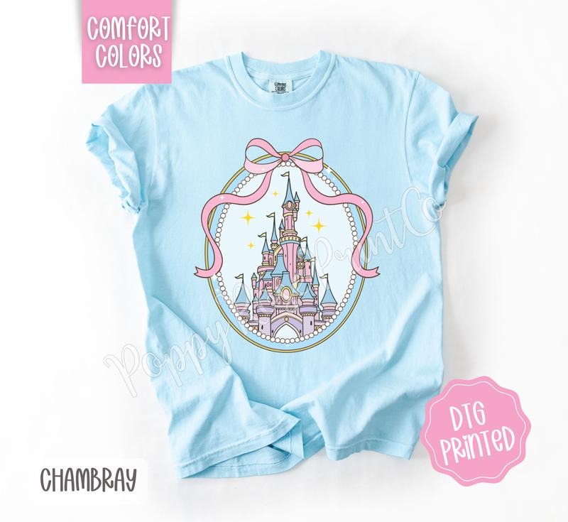 Coquette Castle Shirt Comfort Colors, Cute Girly Tshirt,  Trendy Women's Tee, Gift for Her Hoodie, Sweatshirt