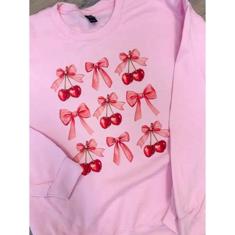 Coquette Cherries Graphic Top T-Shirts, Hoodie, Sweatshirt | GrindPrints.com