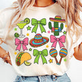 Coquette Cinco De Mayo Tshirt Sweatshirt, Summer 2025, Lets Fiesta, Mexican Fiesta Shirt, Mexican Girly, Unisex Sweater...