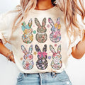 Coquette Easter Bunny Floral Shirt-sweatshirt-hoodie, Easter Bunny png, Coquette Easter sweatshirt, Retro Easter hoodie,...