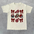 Coquette Game Day Shirt, Football Game Day T-shirt, Coquette Football Shirt, Sports Team Spirit Shirt, Coquette Aesthetic...