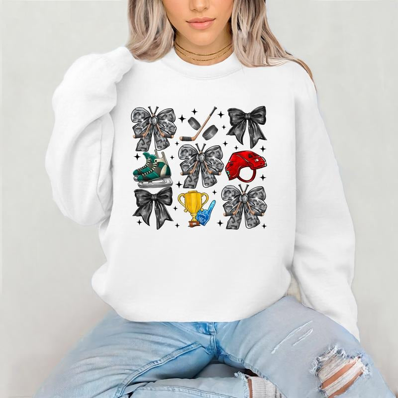 Coquette Hockey DTF Transfers - THIS IS NOT A SHIRT Hoodie, Sweatshirt | GrindPrints.com