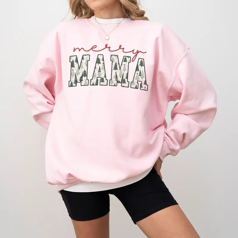Coquette Pink Bow Christmas Tree Sweatshirt, Christmas Tree Bow Sweatshirt, Coquette Pink Christmas Sweater, Coquette...