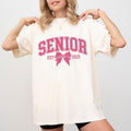 Coquette Senior Bow Comfort Colors Shirt, Retro Funny Tee, Senior 2025 T-shirt, Graduation Class Gift Womenswear Hoodie,...
