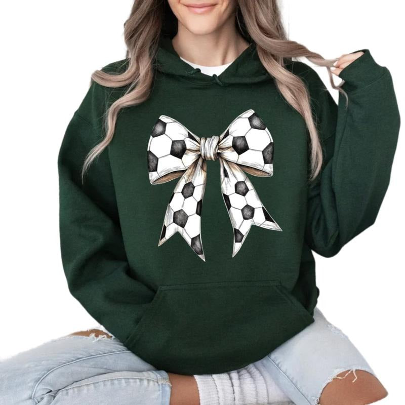 Coquette Soccer Shirt, Soccer Bow Sweatshirt, Soccer Mom Shirt, Game Day Shirt, Aesthetic Game Day Shirts, Sports Mom,...