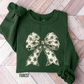 Coquette St Patrick's Day Bow Sweatshirt, St Patrick's Day Shirt, Lucky Shamrock Shirt, St Patricks Gift, St Patty's...