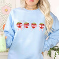Coquette Strawberry Sweater, Pink Bow Shirt, Aesthetic Girl Shirt, Pink Ribbon Shirt, Soft Girl Gift Tee, Unisex...