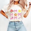 Coquette Summer Tshirt, Summer Girl, Pink Bow Tee, Beach Coquette, Soft Girl Era Shirt, Summer Vibes Tee, Unisex T-Shirt,...