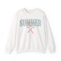 Coquette Summer Vibes Sweatshirt, Cute Summer Sweater, Girly Beach Crewneck T-Shirts, Hoodie | GrindPrints.com