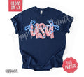 Coquette USA Gildan Tshirt, Cute American Tee, Girly Fourth Of July Shirt Hoodie, Sweatshirt | GrindPrints.com
