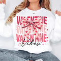 Coquette Valentine Crewneck Shirt - Vintage Brushstroke Sweatshirt - Cotton, Fabric Hoodie | GrindPrints.com