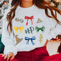 Coquette Wizard Christmas Shirt, Wizarding World Bow Sweatshirt, HP Wizard Coquette T-Shirt, Gift For HP Fans Hoodie
