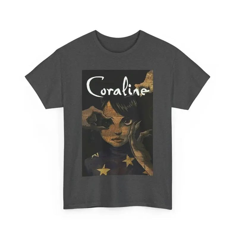Cor.raline movie unisex Shirt, Coraline Halloween, famous horror movie t shirt, Halloween Horror Character Shirt,...