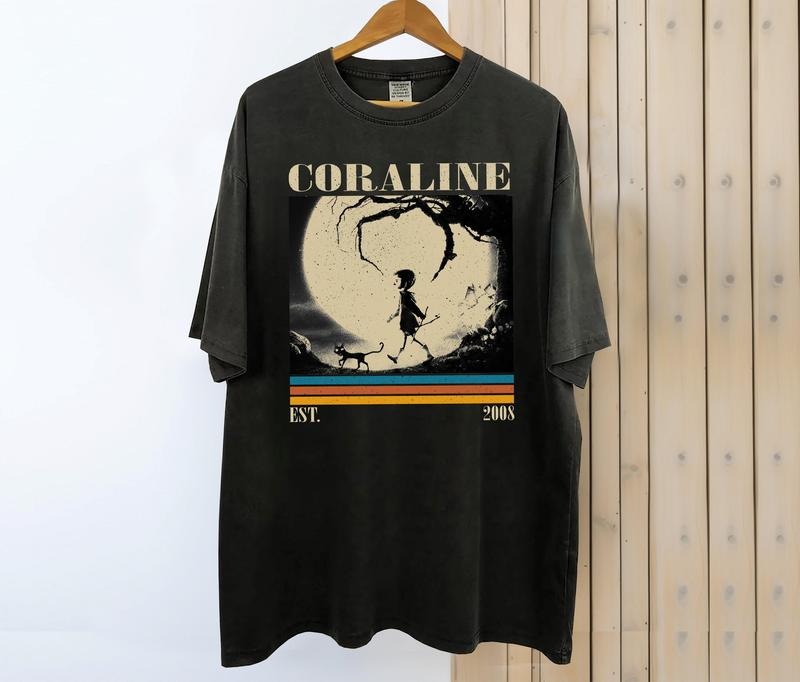 Coraline Comfort colors Shirt, Movie Shirt, Tv series Tee Cotton Fabric Hoodie, Sweatshirt | GrindPrints.com