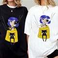 Coraline Eyes Button shirt, Coraline horror movies tshirt, Horror Character Shirt, Halloween Crewneck Sweatshirt Hoodie