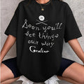 Coraline Soon you'll see things out ways Shirt, Horror Coraline movies, Horror Character Shirt, Halloween Crewneck...
