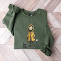 Coraline Sweatshirt, Funny Cartoon Shirt, Coraline Doll Hoodie Casual Classic Cotton Fabric | GrindPrints.com