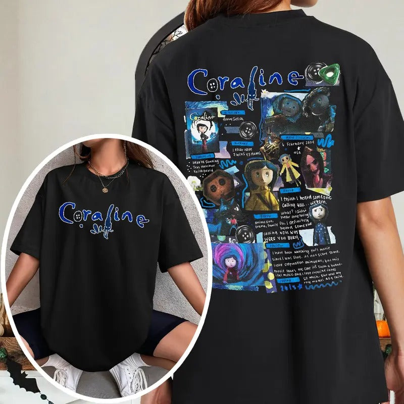 Coraline movie Theories Shirt, Wybie her friend Dreaming of Coraline Sweatshirt, Coraline Welcome Home Sweatshirt, famous...