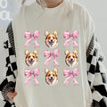 Corgi and bows Shirt ~ Unisex Apparel Relaxed Fit Printed In The USA Clothing Womenswear Casual Comfort Cotton Top...