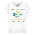 Corona Extra Watercolor Women's Scoopneck T-Shirt - White Hoodie, Sweatshirt | GrindPrints.com