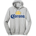 Corona Logo Pullover Hooded Sweatshirt - Gray T-Shirts, Hoodie | GrindPrints.com