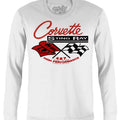 Corvette Stingray Long Sleeve T-Shirt - White graphic tee Hoodie, Sweatshirt | GrindPrints.com