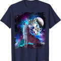 Cosmic Space Wolf Wolves Family Howling At Moon T-Shirt Hoodie, Sweatshirt | GrindPrints.com