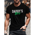 [Cotton Graphic Crew Neck Tee] 100% Cotton Daddy's Graphic Crew Neck T-shirt for Men - Comfortable Regular Fit with...