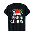 Cotton Papa Claus Christmas Lights Pajama Family Matching T-Shirt Made in USA Hoodie, Sweatshirt | GrindPrints.com