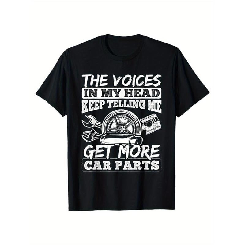 Cotton T-Shirt - Car and Mechanic Enthusiast Heat Transfer Printing for Men Made in USA Hoodie, Sweatshirt | GrindPrints.com