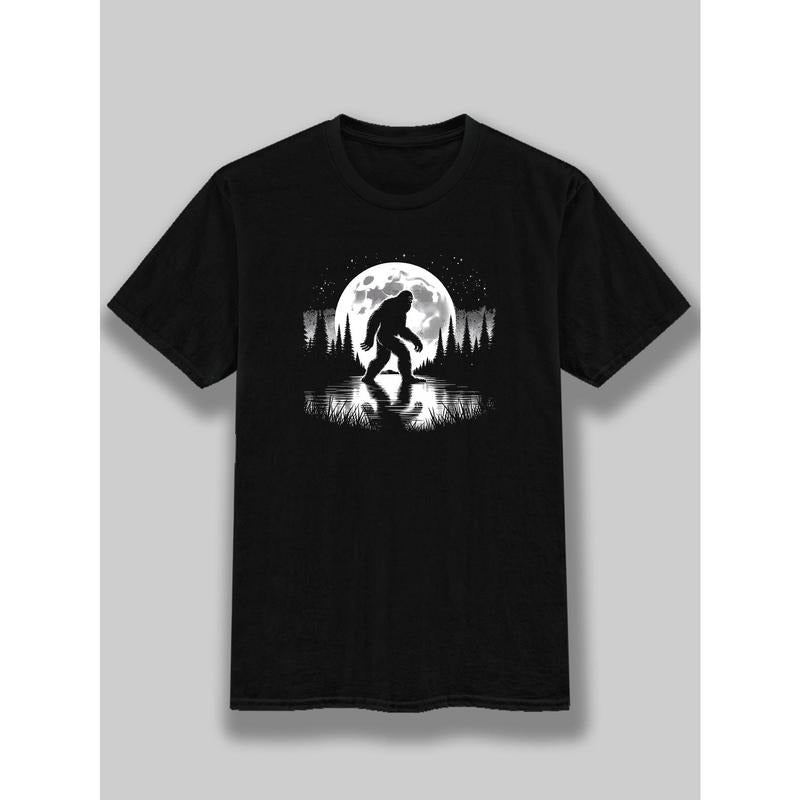 Cotton, Men's Creative Top, Casual Short Sleeve Crew Neck T-shirt, Men's Clothing For Summer Outdoor, funny, Cute,...