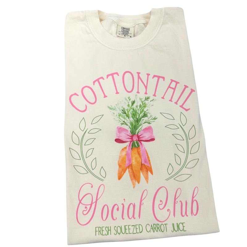 Cottontail Social Club Comfort Colors T-Shirt Hoodie, Sweatshirt | GrindPrints.com