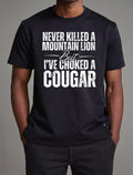 Cougar Shirt by Gildan Soft Style Tee - Bigthree Apparel - Black - white Graphic Design for Men and Women