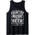 Country Music And Beer Thats Why Im Here Concert Show Gift Tank Top T-Shirts, Hoodie, Sweatshirt | GrindPrints.com